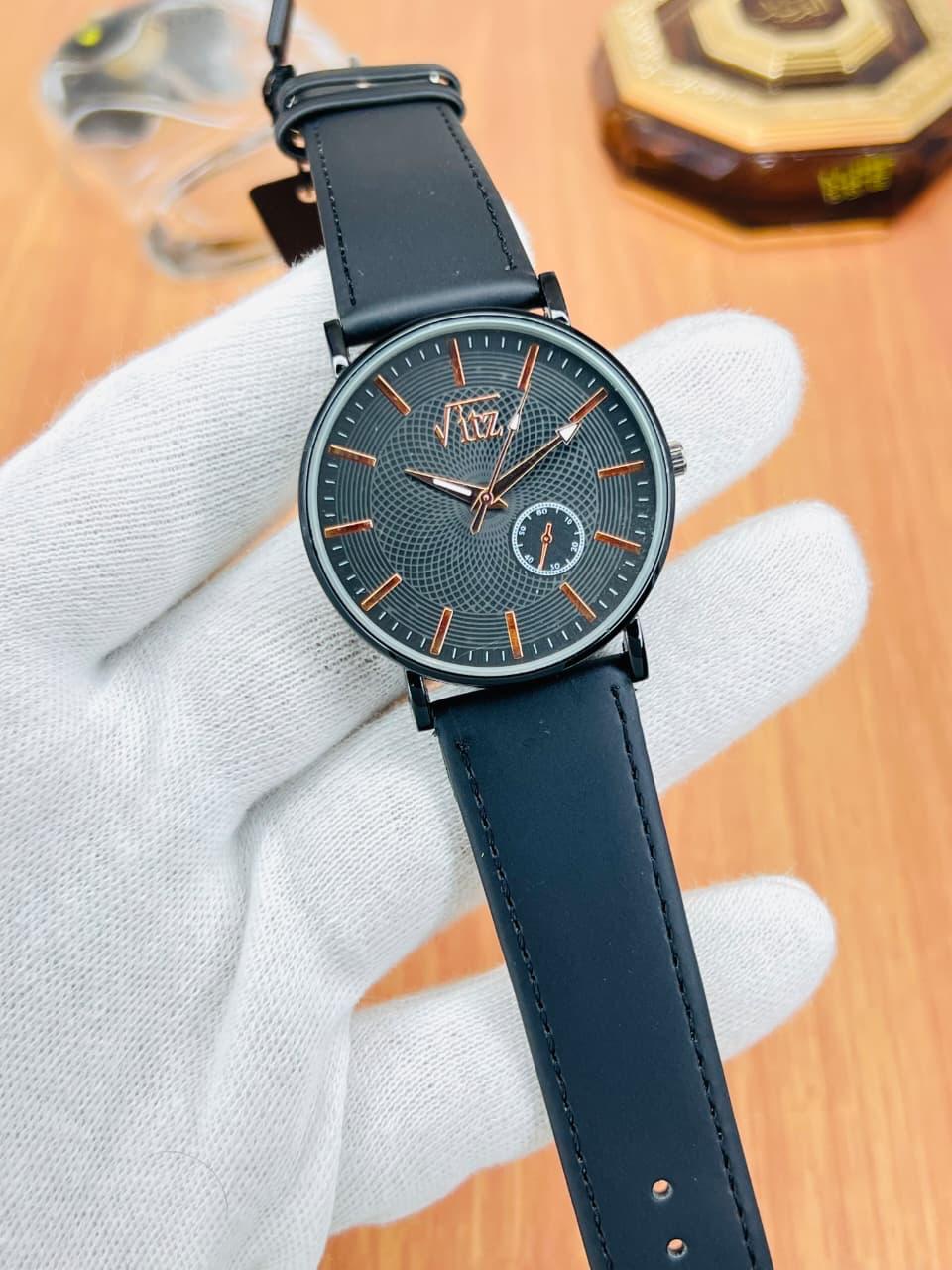 SS Collections Classic Analog Men’s Watch Textured Dial with Premium Leather Strap.